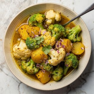 Stovetop Aloo Gobi (Potato & Cauliflower Curry)