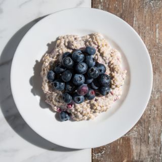 Blueberries Overnight Steel-cut oats #24