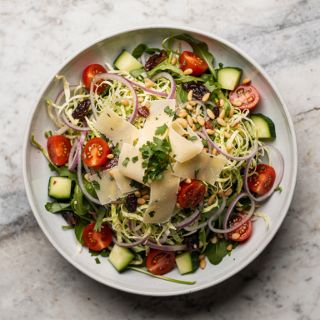 Italian Shaved Brussels Sprout Salad