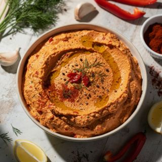 Roasted Red Pepper & Dill Dip