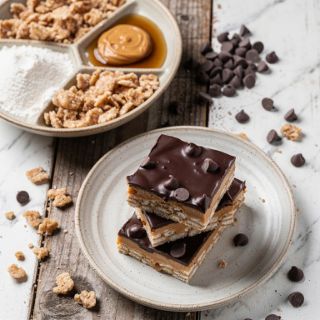 No Bake Peanut Butter Crunch Bars