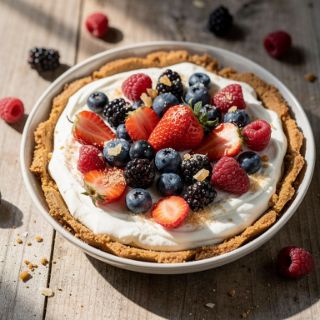 Healthy Greek Yogurt Berry Tart