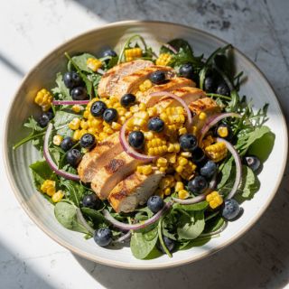 Blueberry Corn Chicken Salad