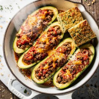 Turkey Zucchini Boats
