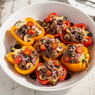 Tuna Stuffed Bell Peppers