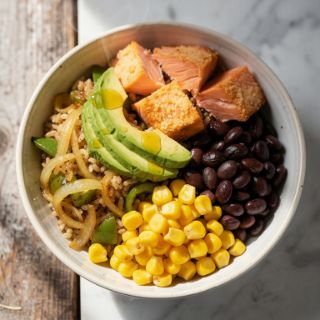 Salmon Burrito Bowl