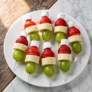 Grinch Fruit Kabobs