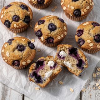 Blueberry Cottage Cheese Muffins