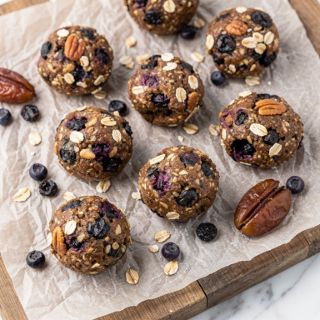 No Bake Blueberry Muffin Donut Holes